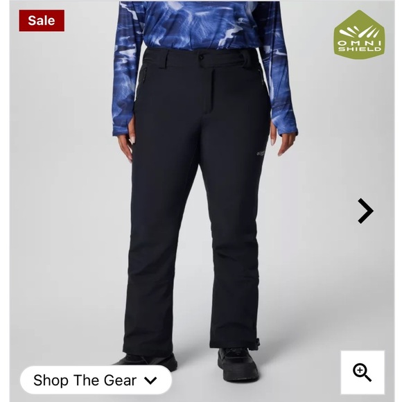 Columbia Roffee Ridge VI black snow pants sz 14 - Picture 6 of 14